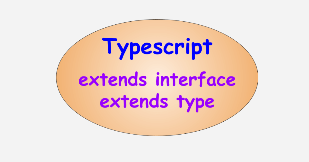 Extends interface and type in typescript Technical Feeder