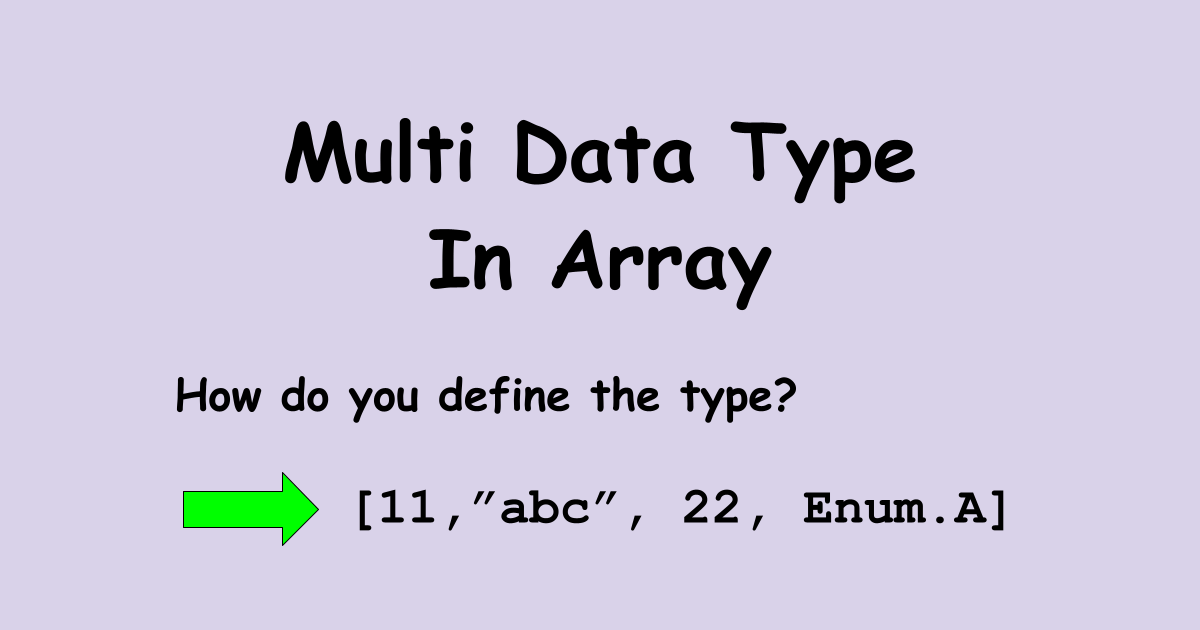 Define Array With Multiple Types In TypeScript Technical Feeder